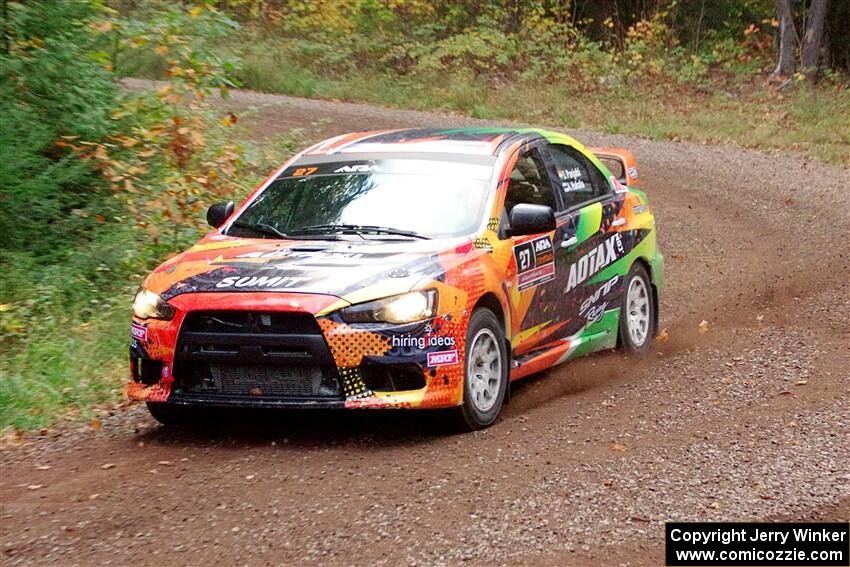 Sumit Panjabi / Alix Hakala Mitsubishi Lancer Evo X on SS3, Bob Lake S-N I.