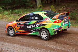 Sumit Panjabi / Alix Hakala Mitsubishi Lancer Evo X on SS3, Bob Lake S-N I.