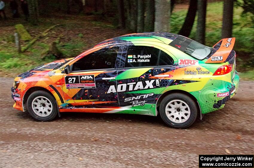 Sumit Panjabi / Alix Hakala Mitsubishi Lancer Evo X on SS3, Bob Lake S-N I.