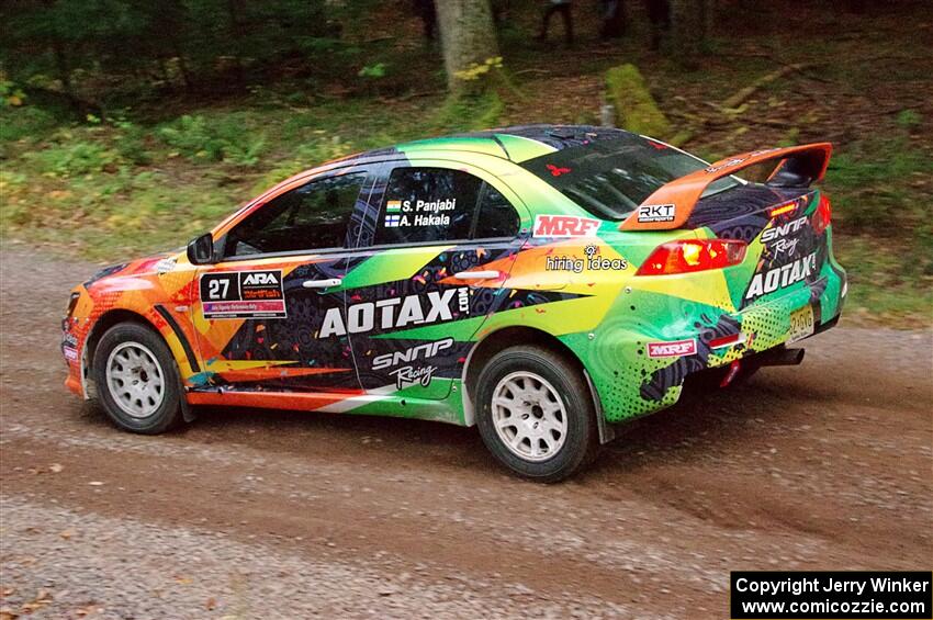 Sumit Panjabi / Alix Hakala Mitsubishi Lancer Evo X on SS3, Bob Lake S-N I.