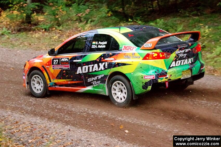 Sumit Panjabi / Alix Hakala Mitsubishi Lancer Evo X on SS3, Bob Lake S-N I.