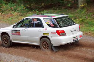 Ivo Draganov / Vladimir Yanev Subaru WRX Wagon on SS3, Bob Lake S-N I.