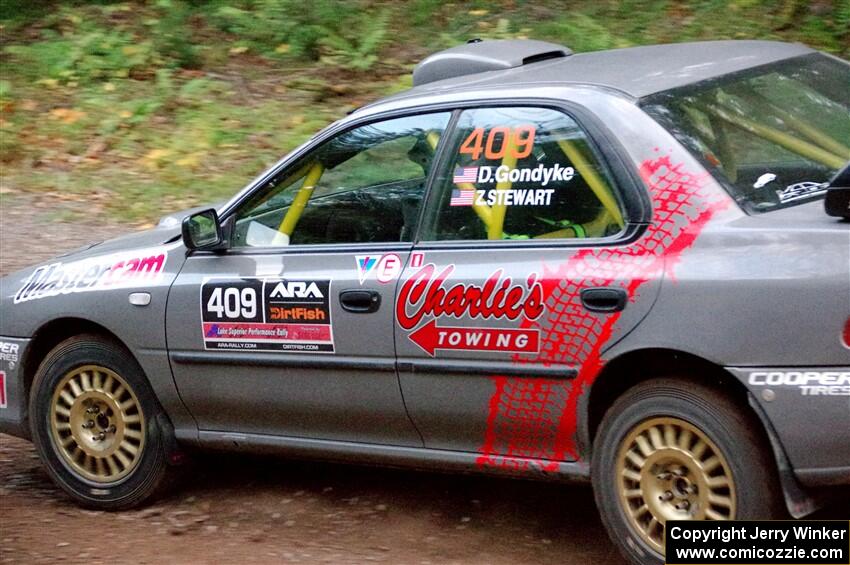 Dylan Gondyke / Zach Stewart Subaru Impreza on SS3, Bob Lake S-N I.