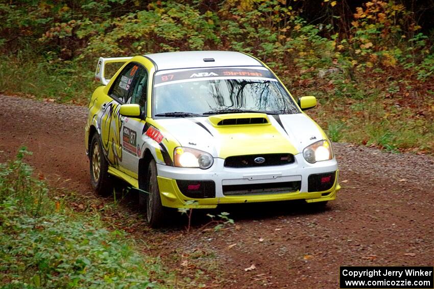 Mark Williams / Steve Harrell Subaru WRX STi on SS3, Bob Lake S-N I.