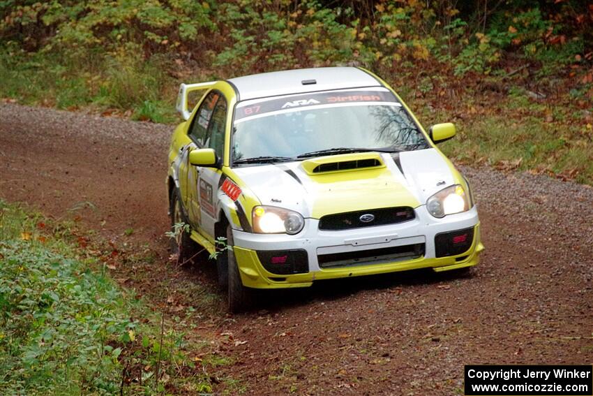 Mark Williams / Steve Harrell Subaru WRX STi on SS3, Bob Lake S-N I.