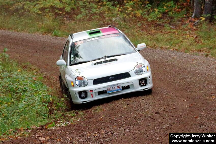 Ivo Draganov / Vladimir Yanev Subaru WRX Wagon on SS3, Bob Lake S-N I.