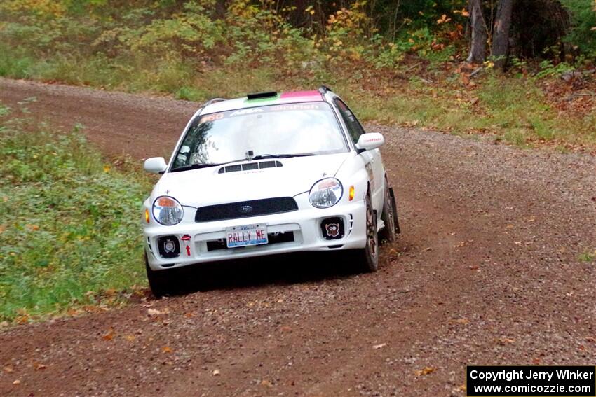 Ivo Draganov / Vladimir Yanev Subaru WRX Wagon on SS3, Bob Lake S-N I.