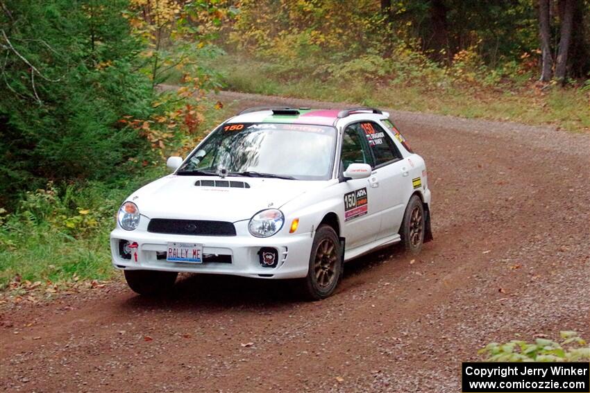 Ivo Draganov / Vladimir Yanev Subaru WRX Wagon on SS3, Bob Lake S-N I.