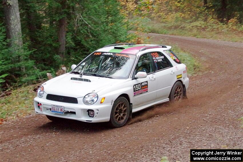 Ivo Draganov / Vladimir Yanev Subaru WRX Wagon on SS3, Bob Lake S-N I.