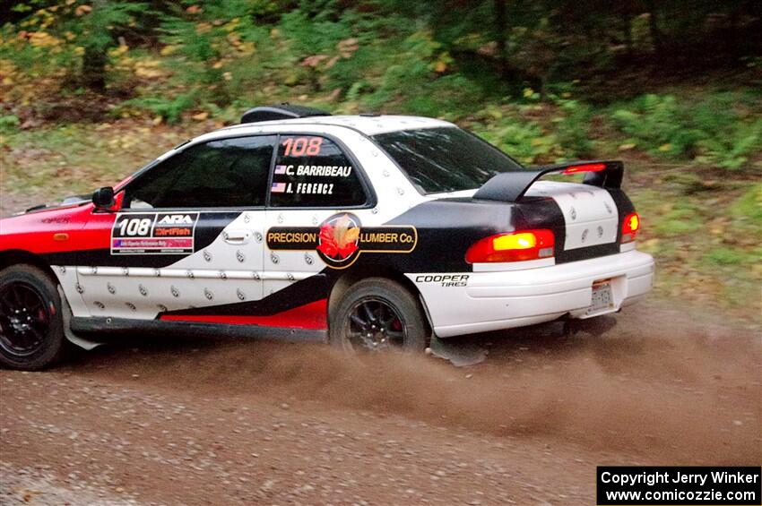 Chris Barribeau / Alex Ferencz Subaru Impreza RS on SS3, Bob Lake S-N I.