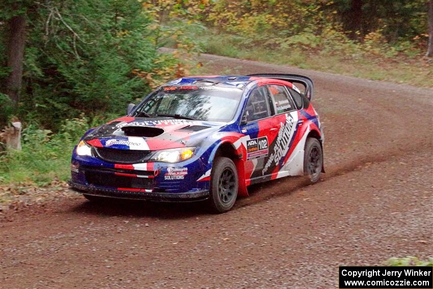 Arek Bialobrzeski / Aris Mantopoulos Subaru WRX STi on SS3, Bob Lake S-N I.