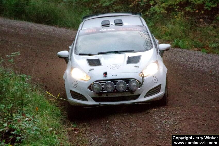 Julien Sebot / K.J. Miller Ford Fiesta R2 on SS3, Bob Lake S-N I.