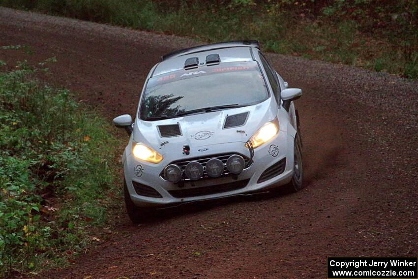 Julien Sebot / K.J. Miller Ford Fiesta R2 on SS3, Bob Lake S-N I.