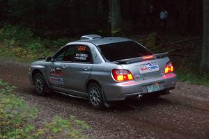 Vivian Campbell / Michael Hordijk Subaru Impreza on SS3, Bob Lake S-N I.