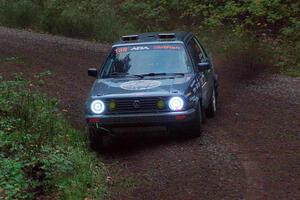 Cory Grant / Kevin Forde VW Jetta on SS3, Bob Lake S-N I.