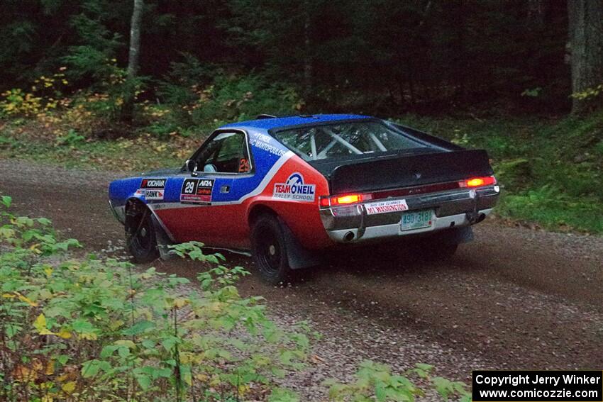 Tim O'Neil / Constantine Mantopoulos AMC AMX on SS3, Bob Lake S-N I.