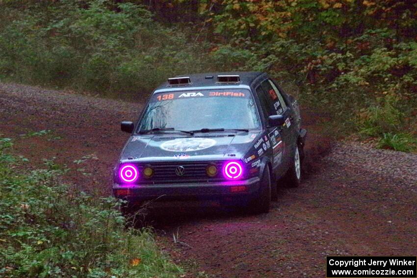 Cory Grant / Kevin Forde VW Jetta on SS3, Bob Lake S-N I.