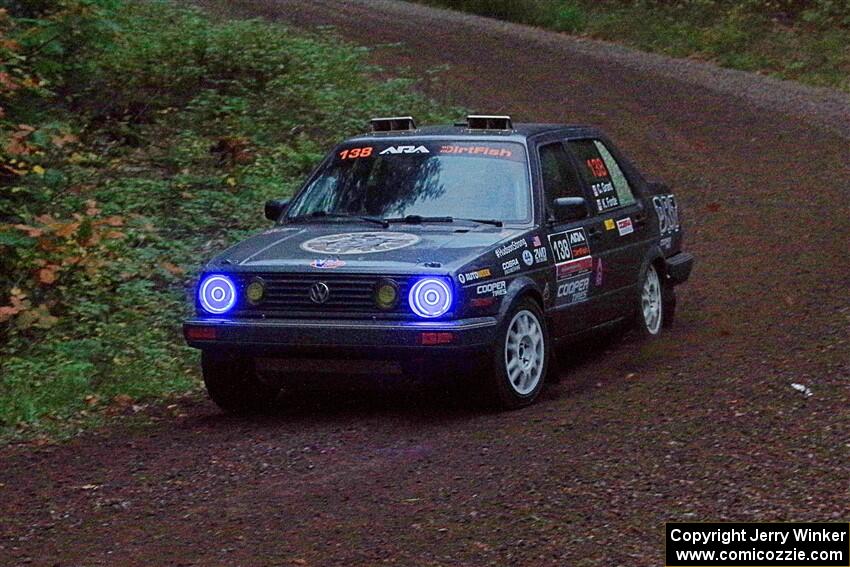 Cory Grant / Kevin Forde VW Jetta on SS3, Bob Lake S-N I.