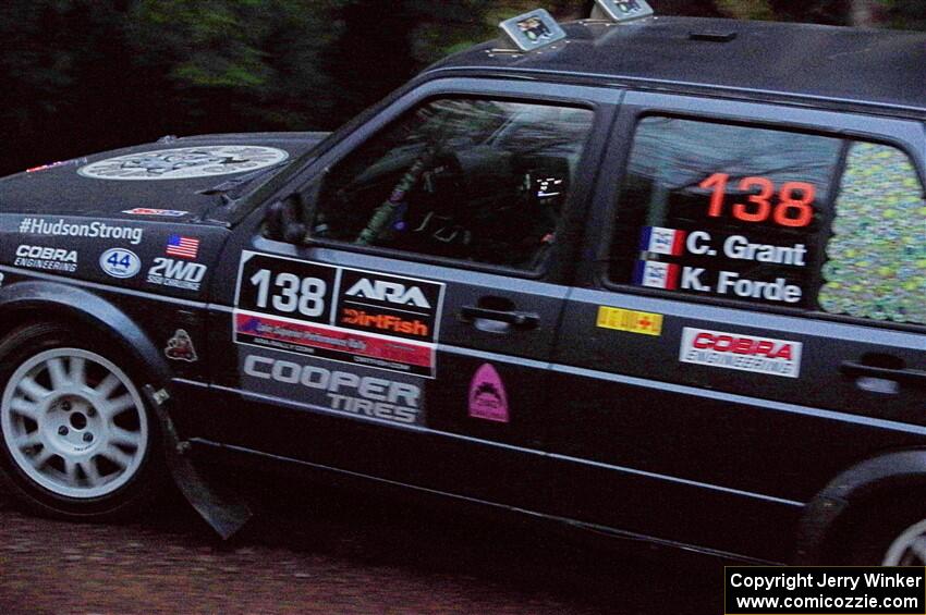 Cory Grant / Kevin Forde VW Jetta on SS3, Bob Lake S-N I.