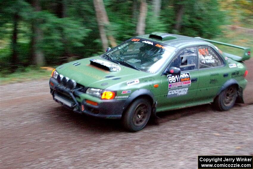 Geoff Weide / Derric Throne Subaru Impreza on SS3, Bob Lake S-N I.