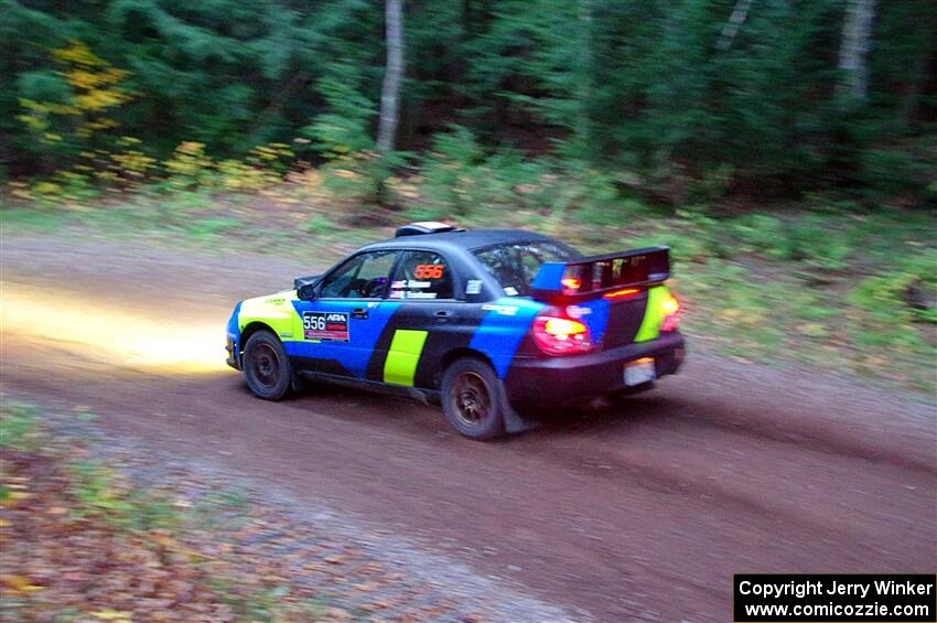 Colin Gleason / Quinn Trumbower Subaru Impreza 2.5RS on SS3, Bob Lake S-N I.