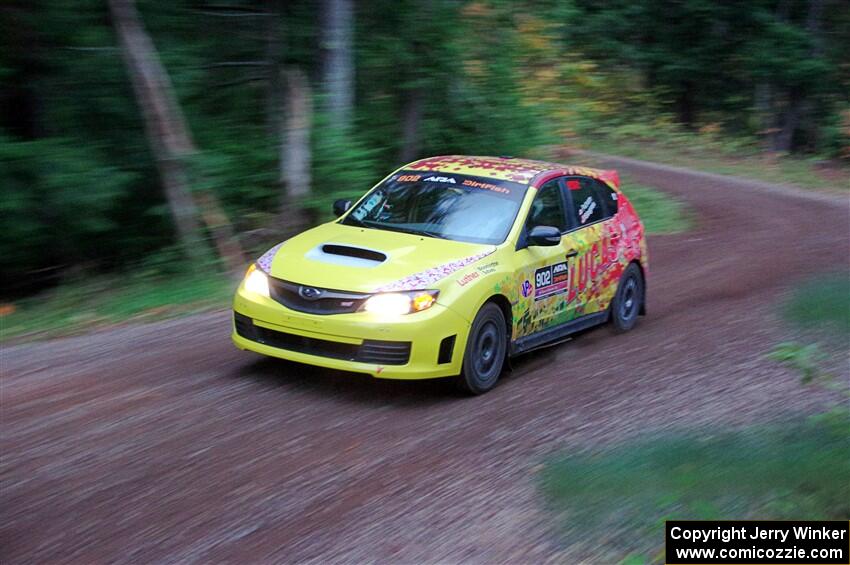 Scott Putnam / Katie Gingras Subaru WRX STi on SS3, Bob Lake S-N I.