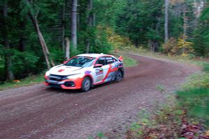 John Sharps / Paul Hubers Honda Civic on SS3, Bob Lake S-N I.