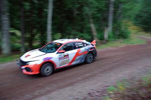 John Sharps / Paul Hubers Honda Civic on SS3, Bob Lake S-N I.