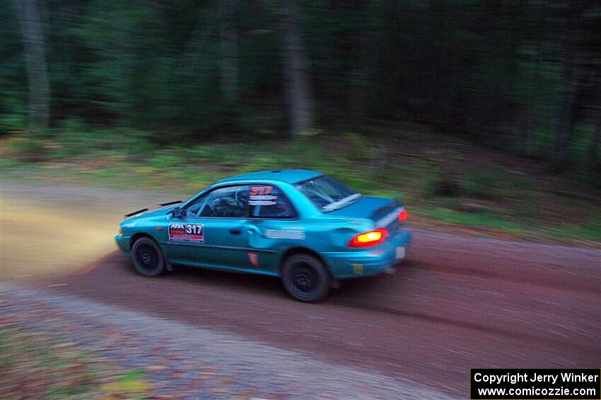 Kyle Turner / Kevin Turner Subaru Impreza on SS3, Bob Lake S-N I.