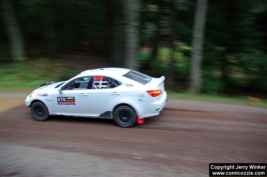 Michael Eckstein / Dylan Whittaker Lexus IS250 on SS3, Bob Lake S-N I.