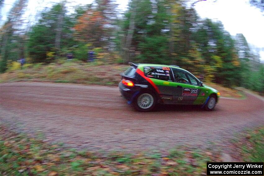 Matt Peterson / Villa Cseh Honda Civic on SS3, Bob Lake S-N I.