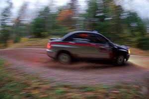 Andrew Dustman / Michael Claiborne Subaru WRX on SS3, Bob Lake S-N I.