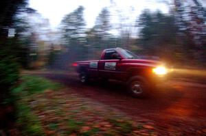 A Dodge Ram 1500 pickup sweeps SS3, Bob Lake S-N I.