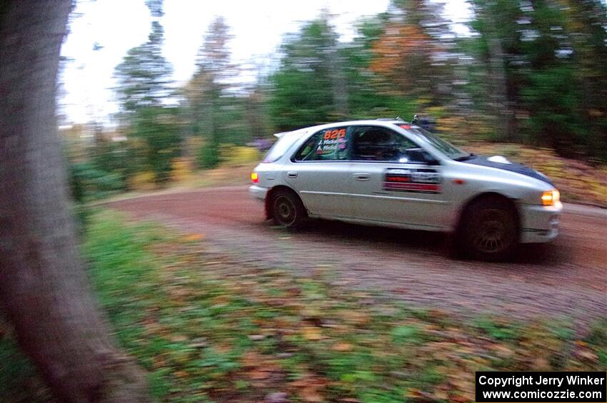 Aidan Hicks / John Hicks Subaru Impreza Wagon on SS3, Bob Lake S-N I.