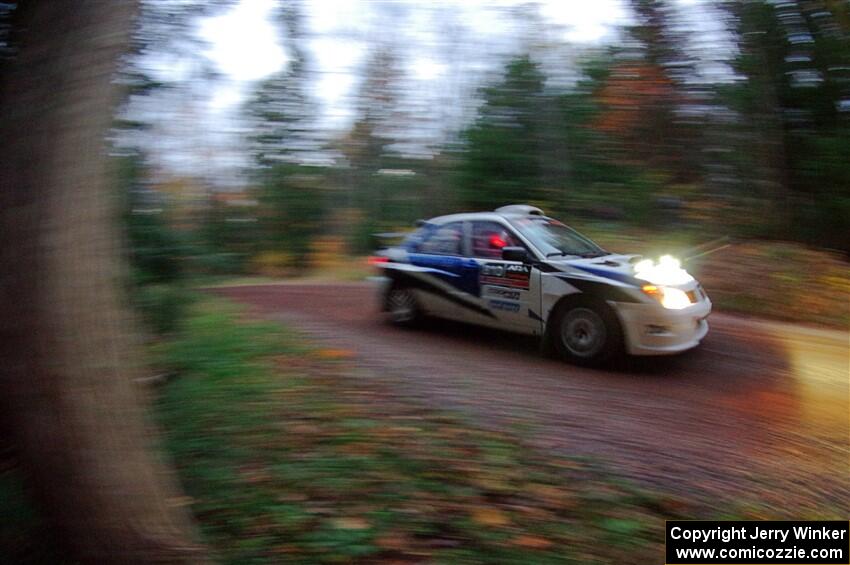 Brad Hayosh / Neil Moser Subaru WRX STi on SS3, Bob Lake S-N I.