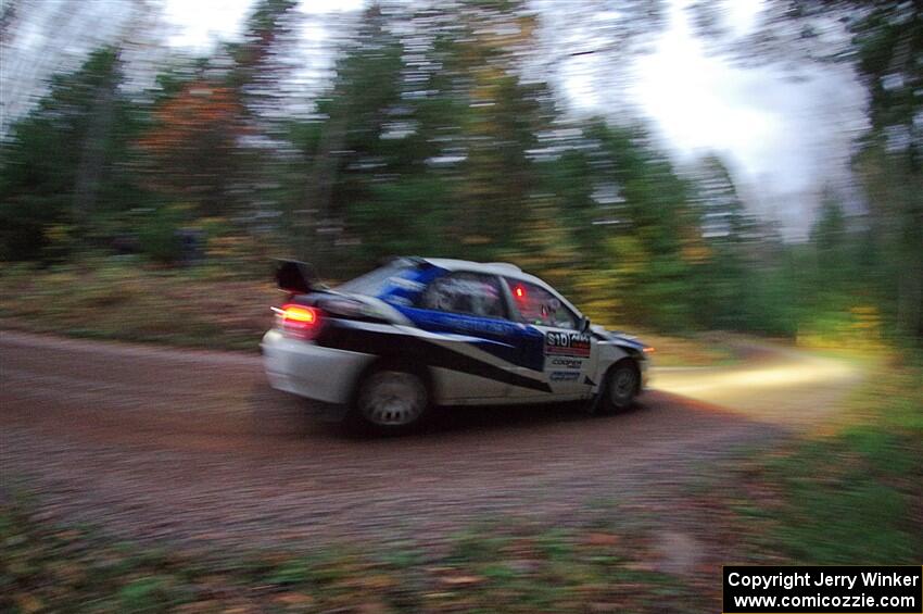 Brad Hayosh / Neil Moser Subaru WRX STi on SS3, Bob Lake S-N I.