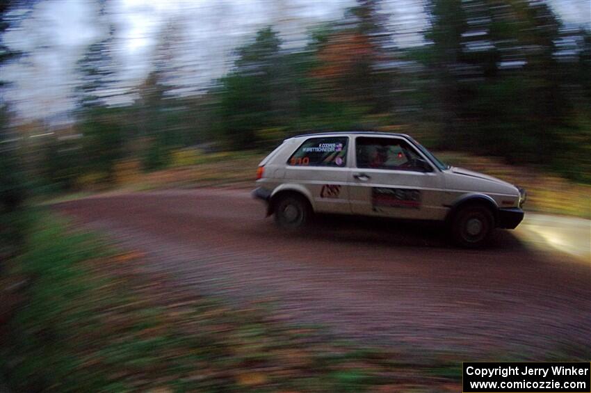 Matt Brettschneider / Kyle Cooper VW Golf on SS3, Bob Lake S-N I.