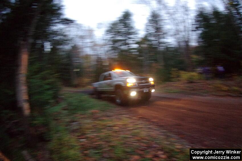 A Chevy Silverado pickup sweeps SS3, Bob Lake S-N I.