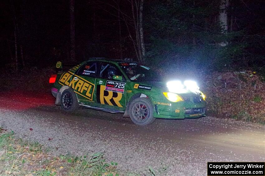 Dave Carapetyan / Ryan Scott Subaru WRX STi on SS7, Bob Lake S-N II.