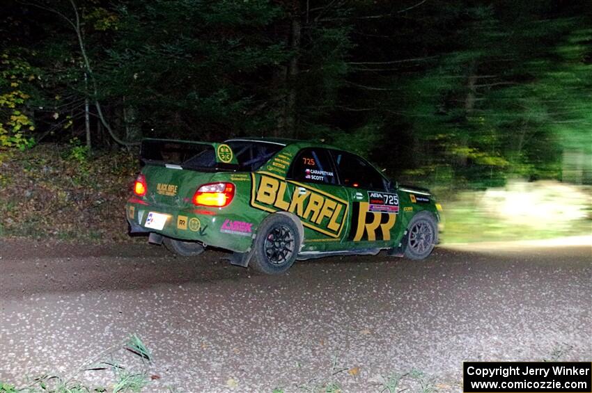 Dave Carapetyan / Ryan Scott Subaru WRX STi on SS7, Bob Lake S-N II.