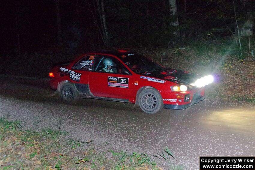 Mark Piatkowski / Aaron Crescenti Subaru Impreza 2.5RS on SS7, Bob Lake S-N II.