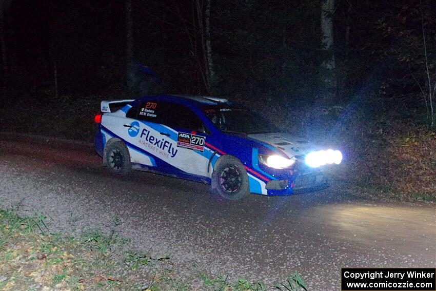 Will Graham / Claudia Barbera-Pullen Mitsubishi Lancer Evo X on SS7, Bob Lake S-N II.