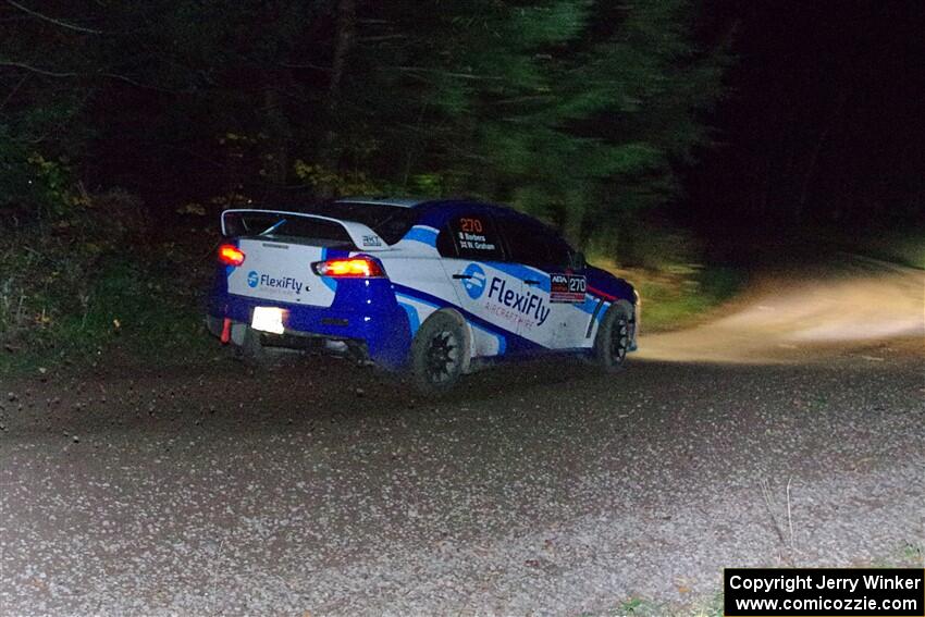 Will Graham / Claudia Barbera-Pullen Mitsubishi Lancer Evo X on SS7, Bob Lake S-N II.