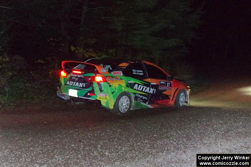 Sumit Panjabi / Alix Hakala Mitsubishi Lancer Evo X on SS7, Bob Lake S-N II.