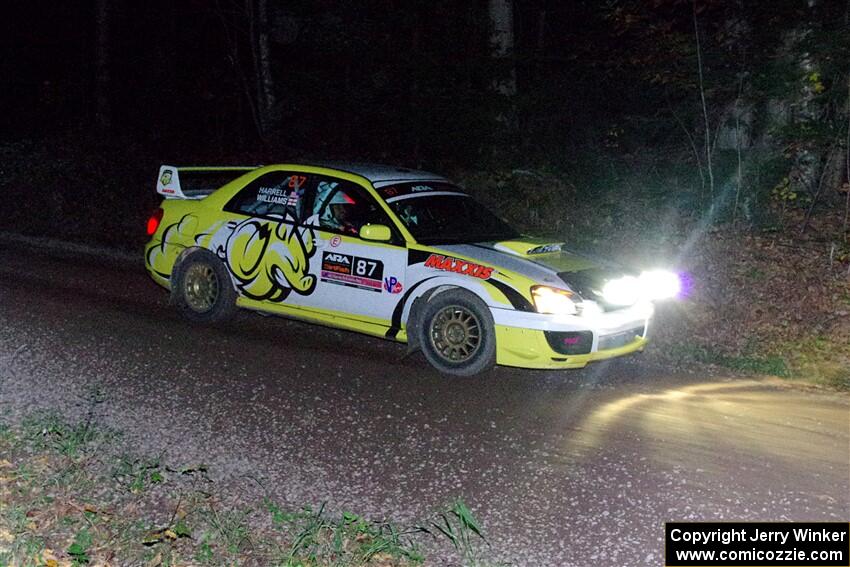 Mark Williams / Steve Harrell Subaru WRX STi on SS7, Bob Lake S-N II.