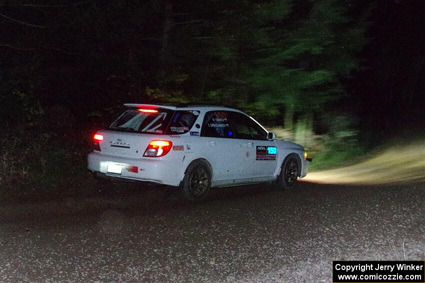 Ivo Draganov / Vladimir Yanev Subaru WRX Wagon on SS7, Bob Lake S-N II.