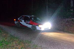 Chris Barribeau / Alex Ferencz Subaru Impreza RS on SS7, Bob Lake S-N II.