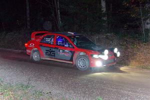 George Plsek / Krista Skucas Mitsubishi Lancer WRC on SS7, Bob Lake S-N II.