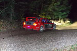 George Plsek / Krista Skucas Mitsubishi Lancer WRC on SS7, Bob Lake S-N II.