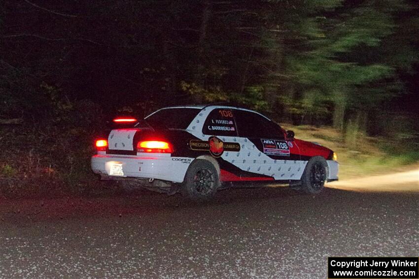 Chris Barribeau / Alex Ferencz Subaru Impreza RS on SS7, Bob Lake S-N II.